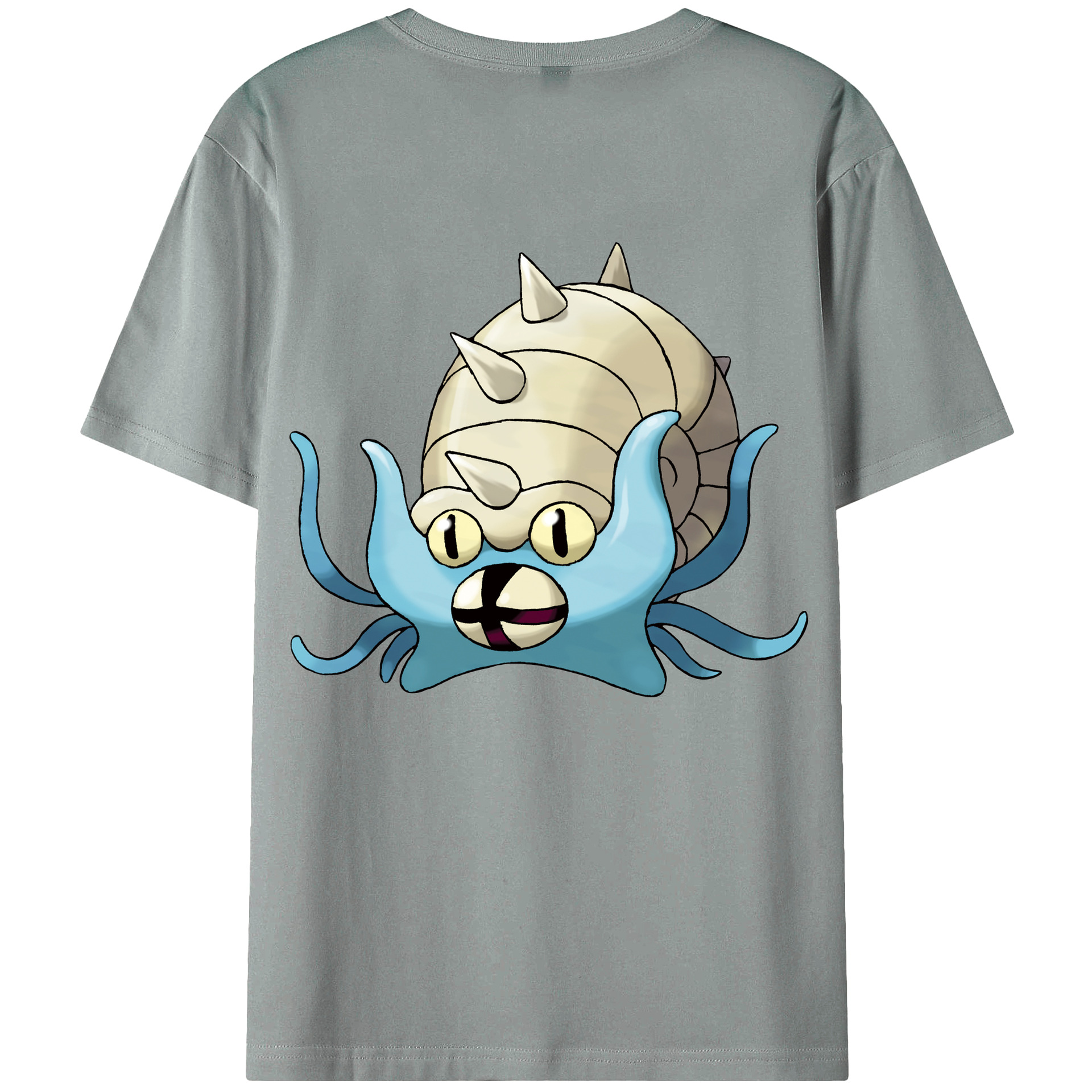 （画像用） ポケットモンスター Pokémon 綿100％ メンズ半袖Tシャツ（バックプリント） 通気性